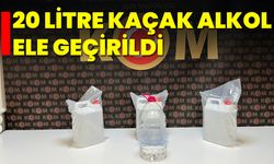 20 Litre Kaçak Alkol Ele Geçirildi