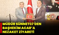 Müdür Sünnetci’den Başhekim Acar’a Nezaket Ziyareti