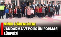 Minik Öğrencilere Jandarma ve Polis Üniforması Sürprizi