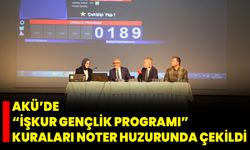 AKÜ’de “İŞKUR Gençlik Programı” Kuraları Noter Huzurunda Çekildi