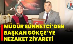 Müdür Sünnetci’den Başkan Gökçe’ye Nezaket Ziyareti