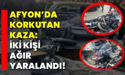 Afyon’da korkutan kaza: İki kişi ağır yaralandı!