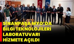 Sinanpaşa MYO’da Bilgi Teknolojileri Laboratuvarı Hizmete Açıldı