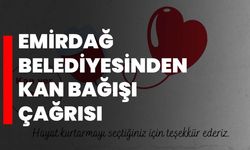 Emirdağ Belediyesinden Kan Bağışı Çağrısı