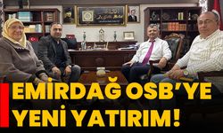 Emirdağ OSB’ye Yeni Yatırım!