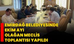 Emirdağ Belediyesinde Ekim Ayı Olağan Meclis Toplantısı Yapıldı