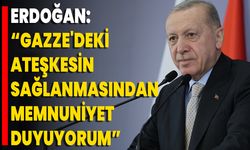 Erdoğan: "Gazze'deki Ateşkesin Sağlanmasından Memnuniyet Duyuyorum"