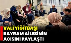 Vali Yiğitbaşı, Bayram Ailesinin Acısını Paylaştı