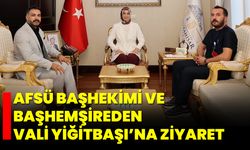 AFSÜ Başhekimi ve Başhemşireden Vali Yiğitbaşı’na Ziyaret
