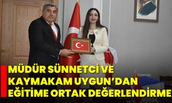 Müdür Sünnetci ve Kaymakam Uygun’dan Eğitime Ortak Değerlendirme