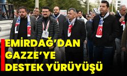 Emirdağ’dan Gazze’ye Destek Yürüyüşü