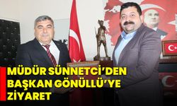 Müdür Sünnetci’den Başkan Gönüllü’ye Ziyaret
