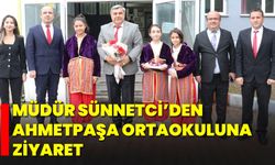 Müdür Sünnetci’den Ahmetpaşa Ortaokuluna Ziyaret