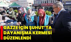 Gazze İçin Şuhut’ta Dayanışma Kermesi Düzenlendi
