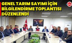 Genel Tarım Sayımı İçin Bilgilendirme Toplantısı Düzenlendi
