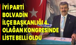 İYİ Parti Bolvadin İlçe Başkanlığı 4. Olağan Kongresinde Liste Belli Oldu