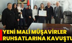 Yeni Mali Müşavirler Ruhsatlarına Kavuştu