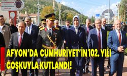 Afyon’da Cumhuriyet’in 102. Yılı Coşkuyla Kutlandı!