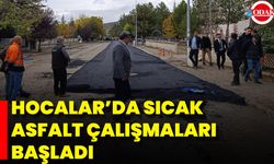 Hocalar’da Sıcak Asfalt Çalışmaları Başladı