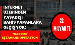 İnternet Üzerinden Yasadışı Bahis Yapanlara Geçiş Yok: 70 Adrese Eş Zamanlı Operasyon