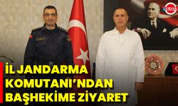 İl Jandarma Komutanı’ndan Başhekime Ziyaret