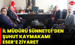 İl Müdürü Sünnetci’den Şuhut Kaymakamı Eser’e Ziyaret