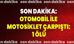 Son Dakika: Otomobil İle Motosiklet Çarpıştı: 1 Ölü