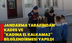 Jandarma tarafından KADES ve "Kadına El Kalkamaz" bilgilendirmesi yapıldı