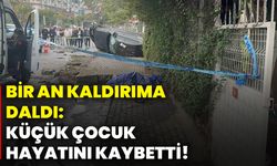 Bir an kaldırıma daldı: Küçük çocuk hayatını kaybetti!