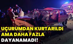 Uçurumdan kurtarıldı ama daha fazla dayanamadı!