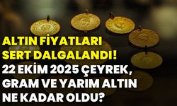 Altın fiyatları sert dalgalandı! 22 Ekim 2025 çeyrek, gram ve yarım altın ne kadar oldu?