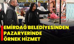 Emirdağ Belediyesinden Pazaryerinde Örnek Hizmet