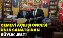 Cemevi açılışı öncesi ünlü sanatçıdan büyük jest!