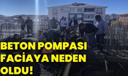 Beton pompası faciaya neden oldu!
