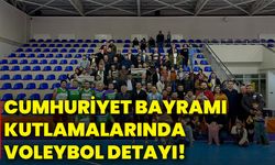 Cumhuriyet Bayramı kutlamalarında voleybol detayı!