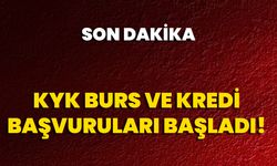KYK Burs Ve Kredi Başvuruları Başladı!