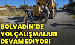 Bolvadin’de yol çalışmaları devam ediyor!