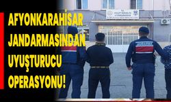 Afyonkarahisar Jandarmasından Uyuşturucu Operasyonu!
