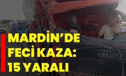 Mardin’de feci kaza: 15 yaralı