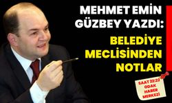 Mehmet Emin Güzbey yazdı: Belediye Meclisinden notlar...