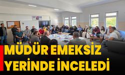 Müdür Emeksiz yerinde inceledi