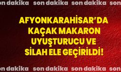 Afyonkarahisar’da Kaçak Makaron, Uyuşturucu Ve Silah Ele Geçirildi!