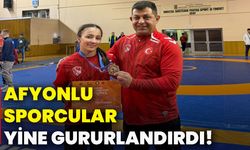 Afyonlu sporcular yine gururlandırdı!