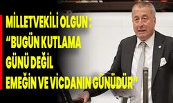 Milletvekili Olgun : “Bugün Kutlama Günü Değil, Emeğin Ve Vicdanın Günüdür”