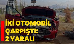 İki otomobil çarpıştı: 2 yaralı