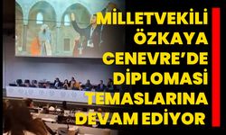 Milletvekili Özkaya Cenevre’de Diplomasi Temaslarına devam ediyor