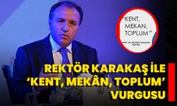 Rektör Karakaş İle ‘Kent, Mekân, Toplum’ Vurgusu