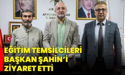 Eğitim Temsilcileri Başkan Şahin’i Ziyaret Etti