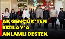 AK Gençlik’ten Kızılay’a Anlamlı Destek