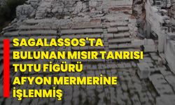 Sagalassos'ta bulunan Mısır tanrısı Tutu figürü Afyon mermerine işlenmiş